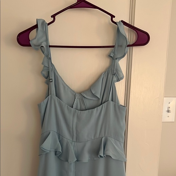 Light Blue Ruffle Dress - Picture 4 of 6